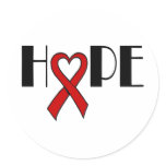 Hope Round Stickers