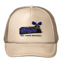 Hope Tattoo Butterfly Anal Cancer Mesh Hats