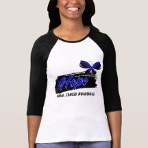 Hope Tattoo Butterfly Anal Cancer Tee Shirts