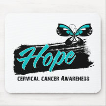 Hope Tattoo Butterfly Cervical Cancer Mouse Pad