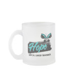 Hope Tattoo Butterfly Cervical Cancer mugs