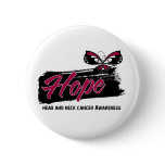Hope Tattoo Butterfly Head and Neck Cancer buttons