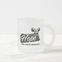 Hope Tattoo Butterfly Lung Cancer Coffee Mug