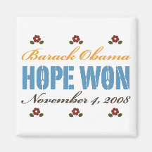 Hope Won Obama Magnet