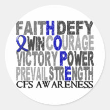 Hope Word Collage CFS Sticker