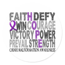 Hope Word Collage Chiari Malformation