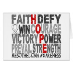 Hope Word Collage Mesothelioma Card