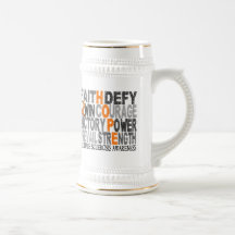 Hope Word Collage Multiple Sclerosis Mugs
