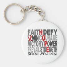 Hope Word Collage Stroke Keychains