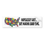 Hopelessly Lost... bumper stickers