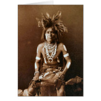 Hopi Snake Priest ca. 1900 Greeting Cards