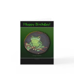 HOPPY BIRTHDAY Frog Note Card