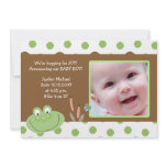 HOPPY FROG Baby Photo birth Announcement