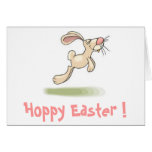 Hoppy Happy Easter Greeting Card (Blank Inside)