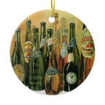 Hoppy Holidays; Vintage Imported Beers ornaments