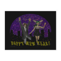 Hoppy Mew Year Postcard