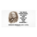 Horace Greeley Go West Young Man Go West photo cards