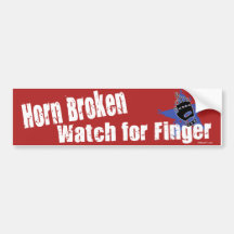 Horn Broken Bumper Sticker