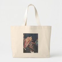 horn player tote bags
