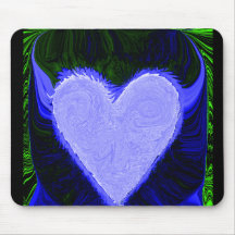 Horned heart mousepads