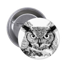 Horned Owl Buttons