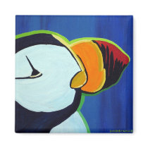 Horned Puffin magnet