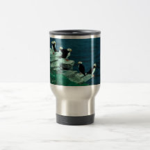 Horned Puffins on Puffin Island Coffee Mug