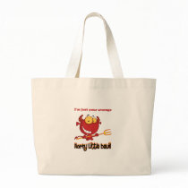 Horny Little Devil Canvas Bags