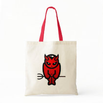 Horny Little Red Devil Tote Bag