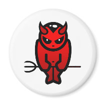 Horny Little Red Devil Fridge Magnets
