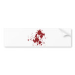 horror blood stains bumper stickers