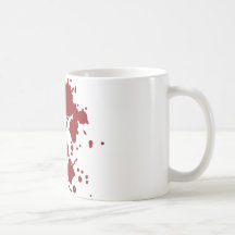 horror blood stains mugs