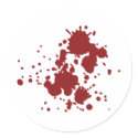 horror blood stains stickers