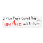 horror movies bumper stickers