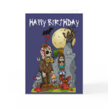 Horror Mural Birthday Card
