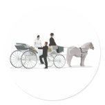 Horse And Carriage Wedding Arrival stickers