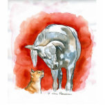Horse and Cat photo sculptures