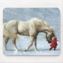 Horse and Girl Mousepad