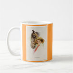 horse and lady 5 mugs