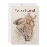 Horse and Lady Vintage Party Invitation