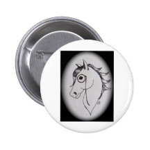 Horse and monocle button