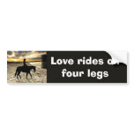 Horse and Rider Bumper Sticker bumper stickers
