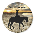 Horse and Rider Magnet
