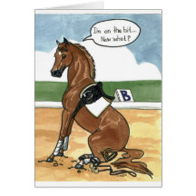 Horse art ON THE BIT now what Cards
