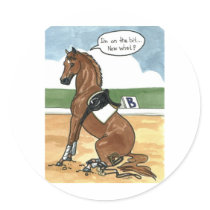 Horse art ON THE BIT now what Stickers