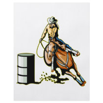 Horse Barrel Racing Full Color Flyer