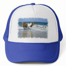 Horse Beach Baseball Hat