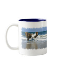 Horse Beach Coffee Mug
