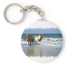 Horse Beach Keychain