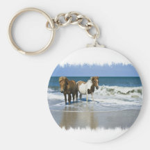 Horse Beach Keychain